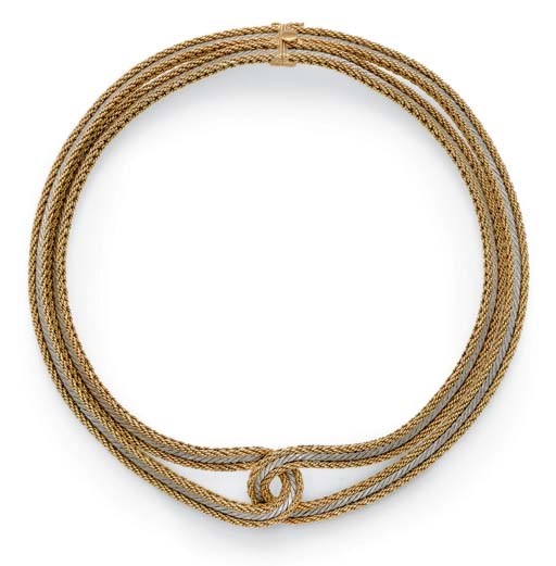 A GOLD AND SILVER NECKLACE, BY BUCCELLATI