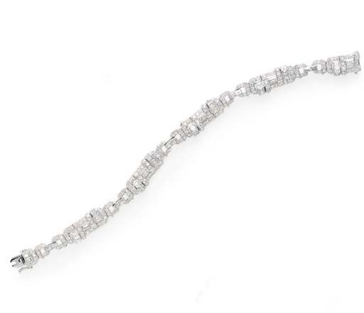 A DIAMOND BRACELET, BY FRED LEIGHTON