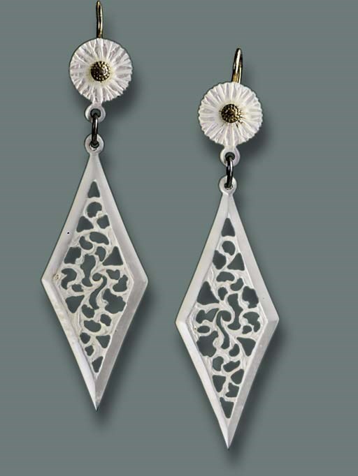 AN ANTIQUE MOTHER-OF-PEARL DEMI PARURE, BY BARBERIS