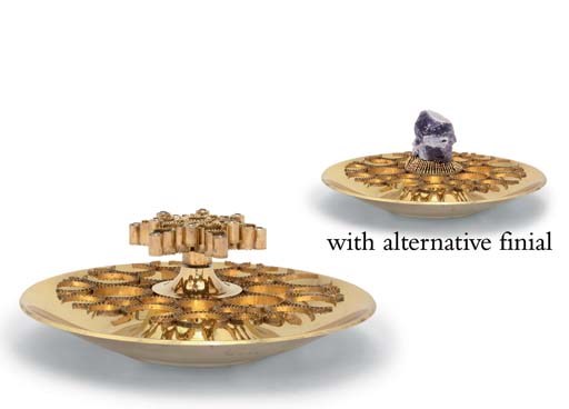 AN ELIZABETH II SILVER-GILT CENTREPIECE
