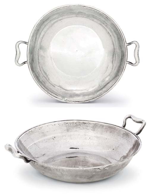 A GEORGE II SILVER TWO-HANDLED BOWL