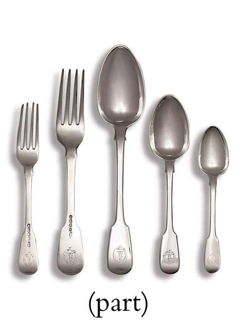 A GEORGE IV SILVER TABLE-SERVICE
