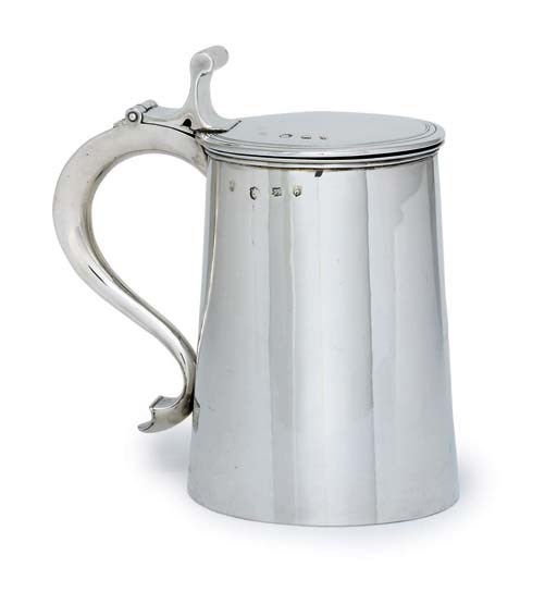 A CHARLES I SILVER TANKARD