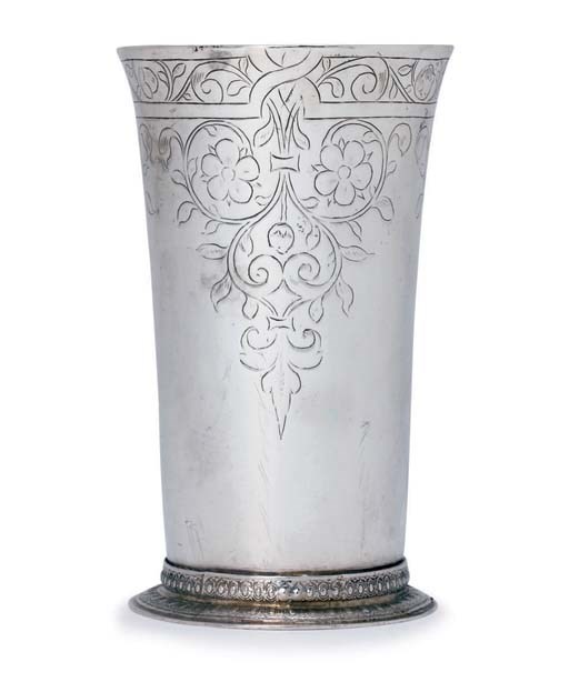 A JAMES I SILVER BEAKER