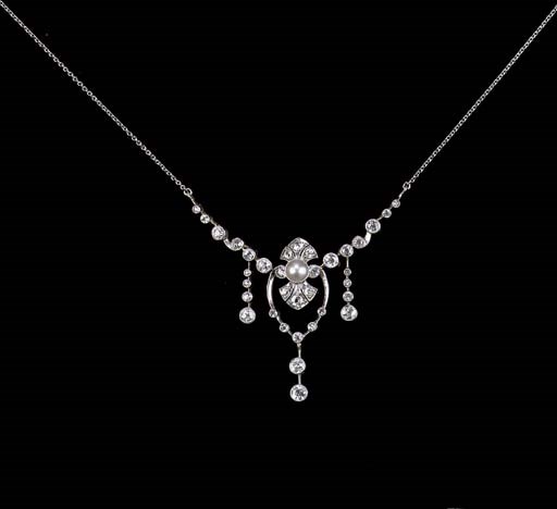A BELLE EPOQUE DIAMOND NECKLACE, BY DILL