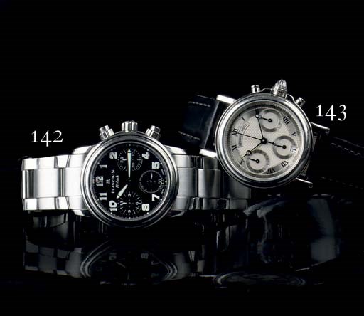 AN 18K WHITE GOLD AUTOMATIC CHRONOGRAPH WRISTWATCH WITH DATE, BY BREGUET