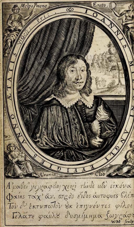 MILTON, John (1608-1674). Poems of Mr. John Milton, both English and Latin, Compos'd at Several Times. London: Printed by Ruth Raworth for Humphrey Mosely, and are to be sold at the Signe of the Princes Arms in S. Pauls Church-yard, 1645.