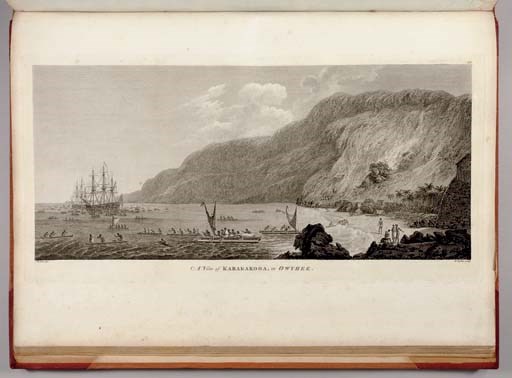 COOK,  James (1728-1779). A Voyage to the Pacific Ocean, undertaken by the Command of His Majesty, for Making Discoveries in the Northern Hemisphere. To determine the Position and Extent of the West Side of North America; its Distance from Asia; and the Practicality of a Northern Passage to Europe. Performed under the direction of Captains Cook, Clerke, and Gore, In His Majesty's Ships the Resolution and Discovery, In the years 1776, 1777, 1778, 1779, and 1780. London: W. and A. Strahan for G. Nicol and T. Cadell, 1784.