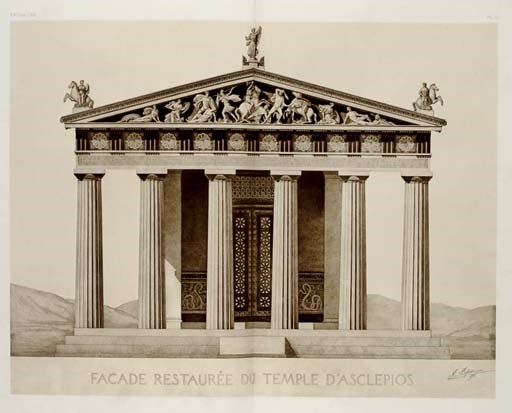 DEFRASSE, Alphonse and Henri LECHAT. Épidaure. Restauration & Description des principaux monuments du sanctuaire d'Aeclépios. Paris: Librairies-Imprimeries Réunies, 1895.