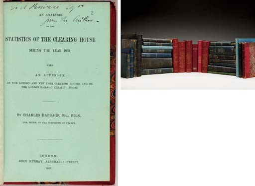 PANIZZI, Anthony, Sir (1797-1879). An extensive collection of pamphlets, offprints, extracts, and broadsides collected by Sir Anthony Panizzi, Chief Librarian of the British Museum Library. Comprising 276 items in 27 volumes, 1830-1864, most in English and Italian, MANY PRESENTATION COPIES, from associates such as CHARLES BABBAGE, WILLIAM GLADSTONE, GIUSEPPE MAZZINI, CHARLES ELIOT NORTON, JAMES DE ROTHSCHILD, and many others. Various 12o-4o sizes. 13 volumes in quarter or half morocco, 8 in boards and 6 in buckram, each with gilt letter "P" at head of spine and numbered consecutively, spines gilt-lettered (as listed below) (several covers detached, some wear and rubbing). Provenance: Sir Anthony Panizzi (1797-1879), Chief Librarian at the British Museum Library (presentation inscriptions from the authors, some manuscript annotations, given to); Louis Fagan, his Godson, who left the collection in 1880 to; The Reform Club, Pall Mall, founded 1834 (bookplates and inkstamps in some volumes, some spines with gilt stamp at foot; sold Sotheby's London, 27 July 1964, lot 392).

COMPRISING: 

1. ARCHAEOLOGY, ETC., 1840-64. Including works on numismatics. (18)
2. LITERARY, 1835-64. Including: Memoir of the Rt. Hon. Thomas Grenville. 1847. PRESENTATION COPY. (30)
3. DANTE, 1830-63. Including: NORTON, Charles Eliot, A Review of a Translation into Italian on the Commentary by Benvenuto da Imola. PRESENTATION COPY. (19)
4. LEGAL TRACTS, 1844-61. (9)
5. FINE ARTS, 1845-64. (11)
6. POLITICAL, 1815-60. Including: HAMILTON, W.R. No Mistake: or, A Vindication of the Negotiators of the Treaty of 1783. 1842. PRESENTATION COPY. -- GLADSTONE, William. War in China: Speech March 3rd, 1857. 1857. PRESENTATION COPY. (13)
7. MONETARY, 1847-58. Including: BABBAGE, Charles. An Analysis of the Statistics of the Clearing House During the Year 1839. 1856. PRESENTATION COPY. (6)
8. "SOLARO DELLA MARGARITA MEMORANDUM TORICO-POLITICO," 1852 (3)
9. "BROGLIO IMPOSTA SULLA RENDITA &C.," 1856-57. Comprising: BROGLIO, Emilio. Dell'Imposta sulla rendita. 1856. 2 volumes in one.
10. "AMARI PICUS DONNET ROTHSCHILD," 1853-63. Including: ROTHSCHILD, James de. Essai sur les satires de Mathurin Regnier. 1863. PRESENTATION COPY. (4)
11. ITALIAN POETRY, 1848-63. Including: ORLANDINI, F.S. Le grazie carme di Ugo Foscolo. 1848. PRESENTATION COPY. (5)
12. ITALIAN BIOGRAPHY, 1848-63. Including: MAZZA, Angelo. Nuovi ricordi. N.d. Printed on pink paper. (9)
13. ITALIAN POLITICS, 1846-64. (16)
14. ITALIAN POLITICS, 1845-60. (8)
15. ITALIAN POLITICS, NAPLES. All relating to William Gladstone, and including: "Observations sur la résponse du gouvernement Napolitain aux letters adressés à Lord Aberdeen par M. Gladstone." Autograph manuscript in an unknown hand, 48 pages. (10)
16. ITALIAN POLITICS, 1853-62. (9)
17. ITALIAN POLITICS, ROME, 1849-60. (9)
18. ITALIAN POLITICS, 1844-62. Including: MAZZINI, Giuseppe. Ricordi dei fratelli dandiere e dei loro compagni di martirio in cosenza. 1844 and Cinque giorni in Calabria o la catastrophe d'aspromonte per un volontario Garibaldino. 1862. (7)
19. ITALIAN POLITICS, 1849-62. Including: MASSARI, Giuseppe. Regno d'Italia. 1862. PRESENTATION COPY. (15)
20. ITALIAN POLITICS, 1832-51. (5)
21. ITALIAN POLITICS, NAPLES. Including a manuscript architectural drawing of S. Stefano cathedral and MASSARI, Giuseppe. Il Signor Gladstone ed il Governo Napolitano. 1851. (5)
22. ITALIAN BIOGRAPHY, 1835-64. (5)
23. ITALIAN BIOGRAPHY, 1842-62. Including: "Works and Life of Giacomo Leopardi." N.d. INSCRIBED BY GLADSTONE ("from W.E.G."). -- BOGGIO, P.G. da Montevideo a Palermo Vita di Giuseppe Garibaldi. 1860. (9) 24. ITALIAN FINANCE, 1835-62. Including: SCIALOJA, A. I bilanci del regno di Napoli degli state Sardi. 1857. PRESENTATION COPY, INSCRIBED TO GLADSTONE. (3)
25. ITALIAN, 1841-62. (10)
26. BIOGRAPHY AND LITERATURE, 1849-63. Including: MANZONI, Alessandro. Il morte di Napoleone. 1861. Trans. by Gladstone. Printed on pink paper. PRESENTATION COPY, INSCRIBED BY GLADSTONE. -- CASTELLANI, Giulio. Stanze in lode delle gentili donne di faenza. 1862. Large-paper copy. -- RUTHERFORD, Andrew. Inaugural Address on his Installation as Lord Rector of the University of Glasgow. 1845. PRESENTATION COPY. -- PISAN, Christine de. Morale Prouerbes. Trans. by the Earl Rivers. London: "Printed for Presentation only," 1859. LIMITED EDITION, one of 95 copies. Reprints the Caxton edition of 1478. (14)
27. [UNTITLED--ITALIAN]. Includes a manuscript critical index of the volume at end. (23)

"THE GREATEST LEGISLATOR THE WORLD OF LIBRARIANSHIP HAD YET SEEN" (DNB) 

A SUPERB COLLECTION OF PAMPHLETS, MANY RELATING TO ITALIAN POLITICS, ART AND CULTURE, COLLECTED BY THE CHIEF LIBRARIAN OF THE BRITISH MUSEUM LIBRARY. Antonio Genesio Maria Panizzi fled his native Italy after the short-lived revolution in the kingdom of the Two Sicilies. He published a book in Switzerland criticizing Francesco IV's oppressive regime, which caused the Italian government to condemn him to death in absentia. In 1823 he moved to England and became a British citizen in 1832. On his arrival, the Italian poet Ugo Foscolo (who is represented in the pamphlets here), gave him a letter of introduction to the Liverpool banker William Roscoe. Moving to Liverpool, Panizzi became instructor of Italian and in 1826, through the introduction to Lord Chancellor Henry Brougham, he became professor at the newly-formed University of London. Brougham also got him his first post at the British Museum Library and fostered his career there.

Panizzi served as Assistant Librarian (1831-37), Keeper of Printed Books (1837-56) and finally Chief Librarian (1856-66). As Keeper of Printed Books, Panizzi expanded the collection from 235,000 to 540,000 volumes, making it the largest library in the world. The famous circular reading room was designed and built by Sydney Smirke from a sketch by Panizzi (Smirke's account of the life of C.R. Cockerell is found in vol. 27). Panizzi also undertook the creation of a new catalogue, based on the "Ninety-One Cataloguing Rules" (1841) which he devised with his assistants. It has served as the basis for all subsequent catalogues, including the ISBD. He also is responsible for the writing of the copyright law, which requires that publishers give a copy of every printed book to the library. For his services at the library, he was knighted by Victoria in 1869.

Panizzi was a personal friend of British Prime Minister Lord Palmerston and William Gladstone, Sardinian Prime Minister Count Camillo Benso di Cavour, the numismatist W.S.W. Vaux, the philologist Thomas Watts and the French archaeologist and writer Prosper Merimee. In 1844, Panizzi also assisted Giuseppe Mazzini, then in exile in London, by publishing an influential article denouncing the practice ordered by the Home Secretary of ordering Mazzini's private letters opened by the Post Office and giving copies of their contents to the Austrian Embassy. He orchestrated a visit by Giuseppe Garibaldi to England. The present collection of pamphlets reflects this wealth of experience and influence, and includes numerous presentation copies from many of his primary associates. Among Panizzi's own writings in the collection are four pamphlets dealing with the embittered affair of the Royal Society library catalogue, Sir Frederick Madden, Panizzi's frequent antagonist at the British Museum, makes a solitary appearance. The set was given by Panizzi's godson, Louis Fagan, to The Reform Club in 1880 on the completion of his biography of Panizzi. A catalogue of the collection was printed for the Club in 1920. A symbol of Liberalism in London, the Reform Club counted among its members Joseph Hume, George Grote, Prof. E.S. Beesly, Louis Fagan, G.E. Buckle, Sir Edward Sullivan, Sir Henry Irving, Samuel Plimsoll, and Sir Charles Dilke. The library at the club was formed under Panizzi's guidance in 1841. 	 (27)