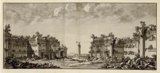 WOOD, Robert.  The Ruins of Balbec, Otherwise Heliopolis in Coelosyria. London: 1757.