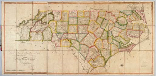 PRICE, Jonathan and John STROTHER. To David Stone and Peter Brown, Esqrs., This First Actual Survey of the State of North Carolina. Philadelphia, 1808.