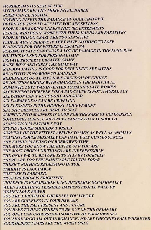 Jenny Holzer (B. 1950)
