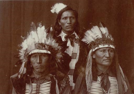 A GROUP OF FOURTEEN ORIGINAL PHOTOGRAPHS OF SIOUX INDIANS