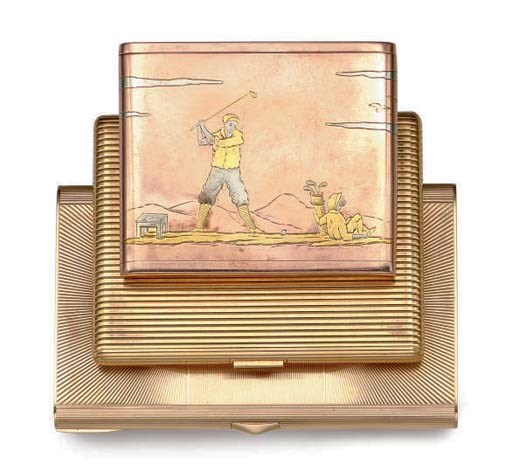A GROUP OF GOLD CIGARETTE CASES