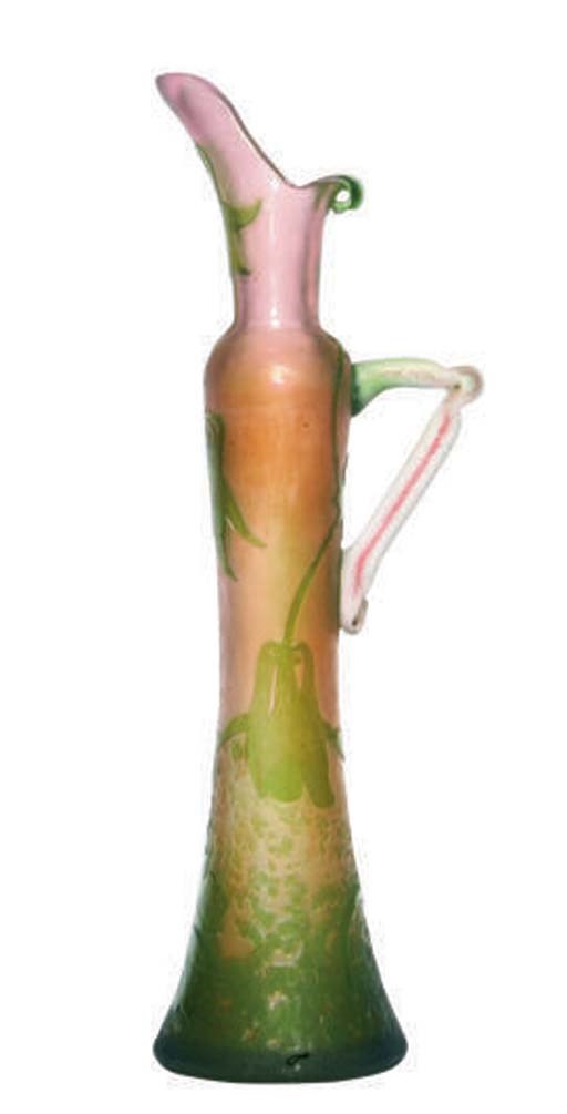 A FRENCH CAMEO GLASS EWER,