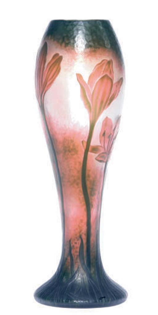 A FRENCH CAMEO GLASS VASE,