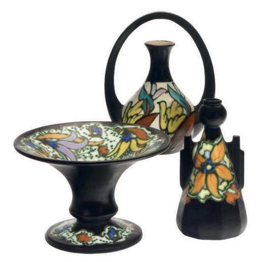 A GROUP OF BELGIAN FAIENCE TABLEWARES,