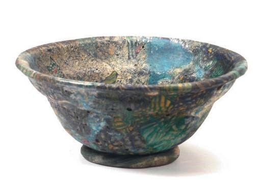A ROMAN MILLEFIORI GLASS CUP,