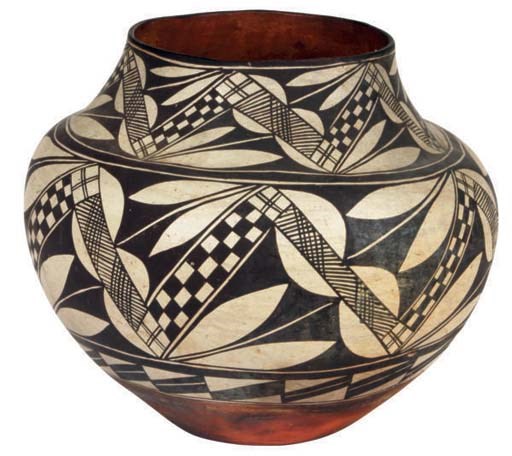 AN ACOMA POLYCHROME JAR