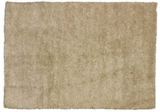 A HANDMADE GREY SHAG CARPET,