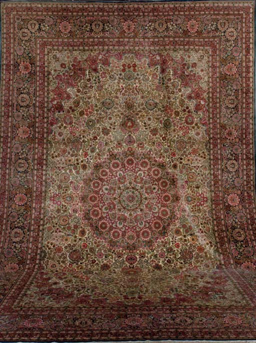 A SILK CHINESE CARPET,