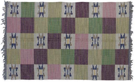 A MARTA MAAS-FJETTERSTROM FLATWOVEN RUG