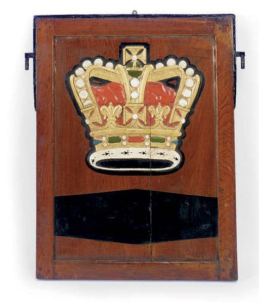 AN ENGLISH PAINTED PUB SIGN,