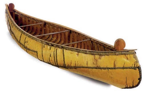 A BIRCH BARK CANOE,