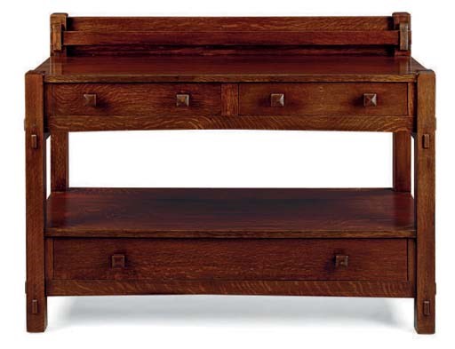 AN OAK BUFFET,