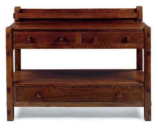 AN OAK BUFFET,