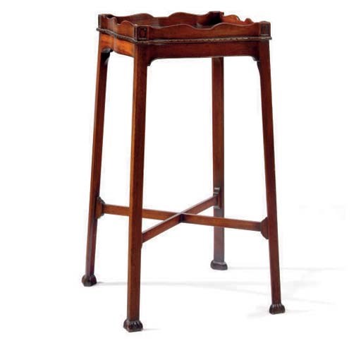 A MAHOGANY URN TABLE,