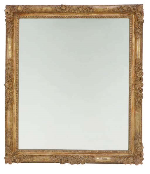 A FRENCH GILTWOOD MIRROR