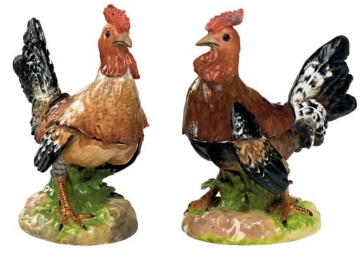 A PAIR OF JACOB PETIT PORCELAIN TUREENS AND COVERS