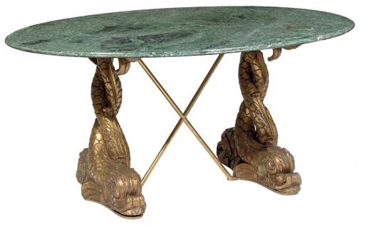 A Continental giltwood center-table