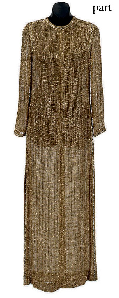 TWO BEADED EVENING ENSEMBLES