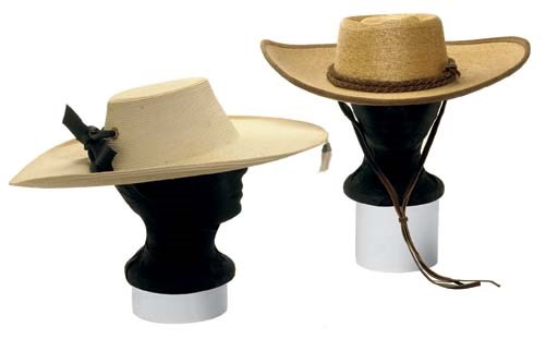 A STRAW HAT AND A SOMBRERO