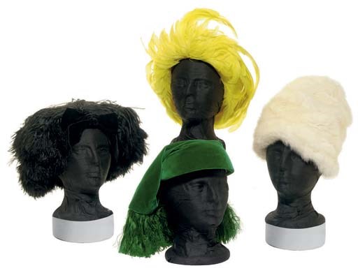 FOUR CHRISTIAN DIOR HATS