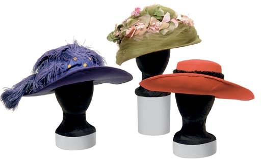 THREE COLORFUL HATS