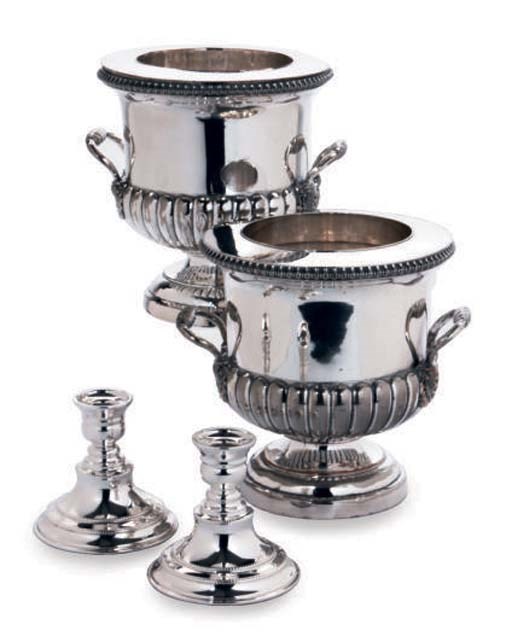 A GROUP OF ENGLISH AND AMERICAN SILVER AND SILVER-PLATED TABLEWARES,
