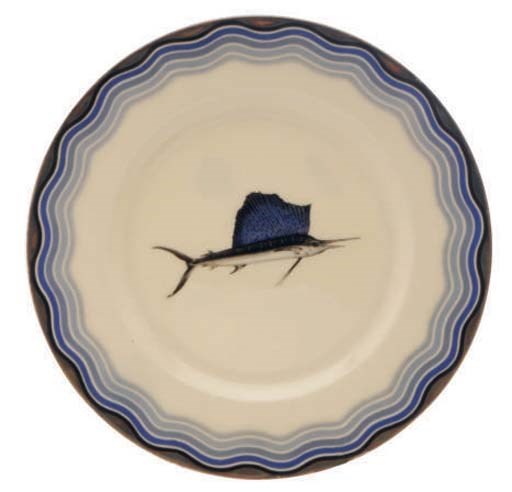 SEVEN AMERICAN PORCELAIN DINNER PLATES AND TWO CONTINENTAL EARTHENWARE PART DINNER SERVICES,