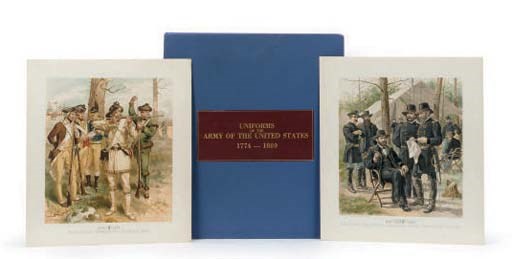 A BOOK OF 'UNIFORM OF THE ARMY OF THE UNITED STATES ILLUSTRATED FROM 1774 TO 1889,'