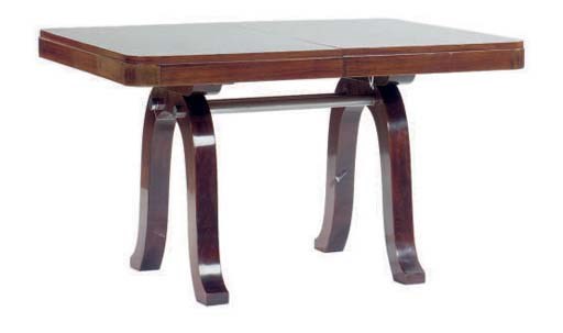 AN ART DECO MACASSAR CENTER TABLE,