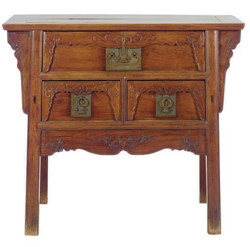 A CHINESE HUANGHUALI ALTAR COFFER,
