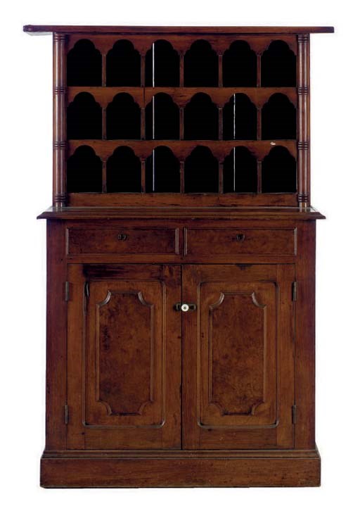 A VICTORIAN MAHOGANY STATIONARY CABINET,