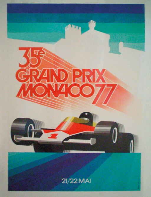 1977 Grand Prix of Monaco poster