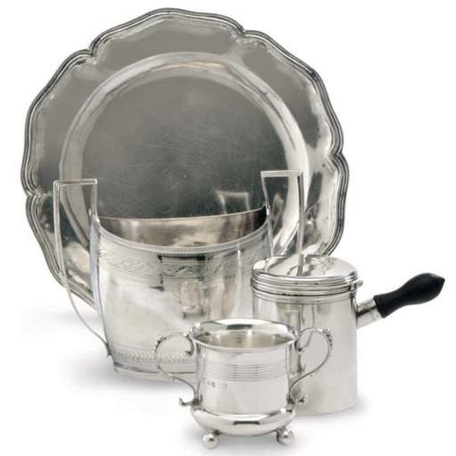 A GROUP OF GEORGIAN SILVER TABLEWARES,