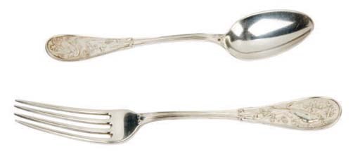 THREE AMERICAN SILVER SERVING PIECES,