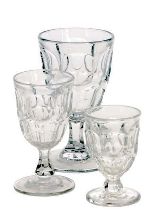 AN AMERICAN ASSEMBLED PART MOLDED GLASS SERVICE,