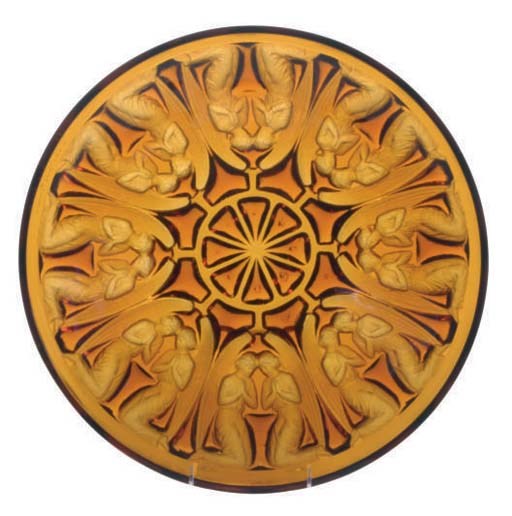 A FRENCH GLASS BOWL,